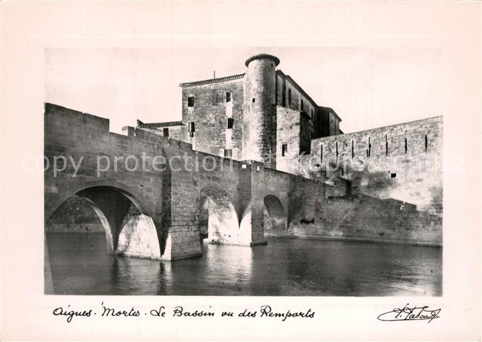 Aignes Mortes Bassin Remparts