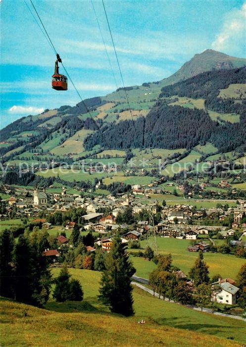 Kitzbuehel Tirol Fliegeraufnahme Hahnenkammbahn Kitzbueheler Horn