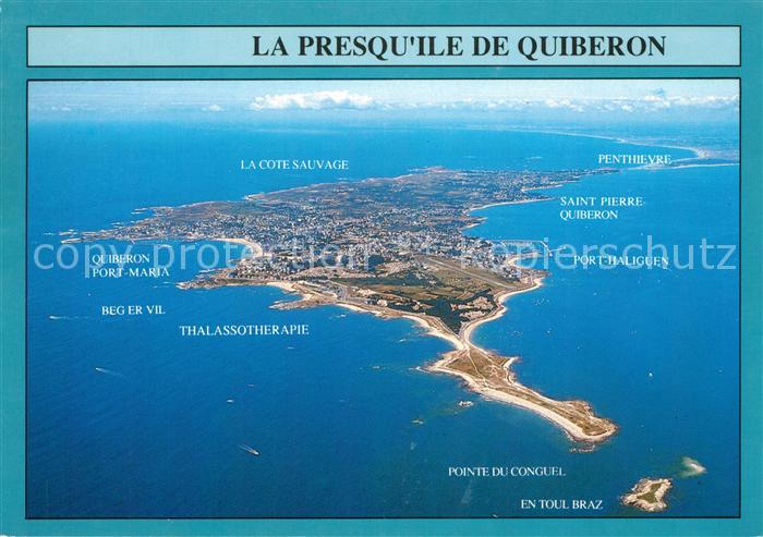 Presqu Ile de Quiberon Fliegeraufnahme