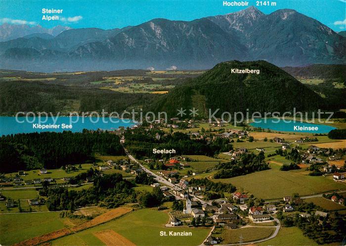 St Kanzian Klopeiner See Fliegeraufnahme