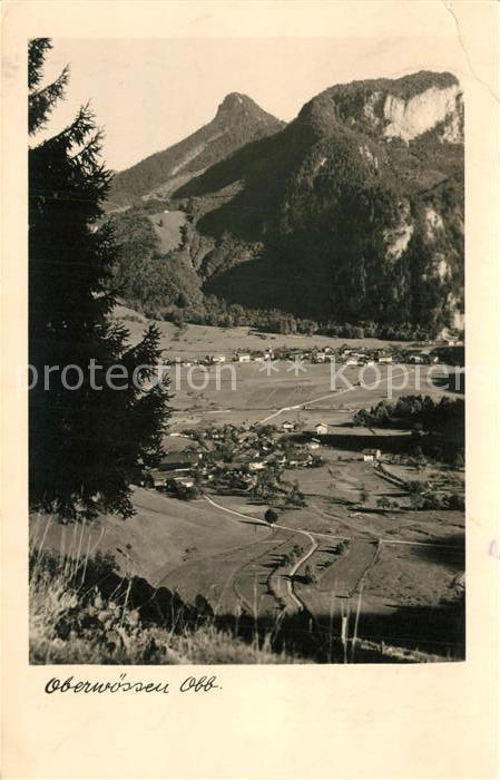 Oberwoessen Panorama Blick ins Tal Alpen