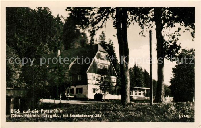Oberpoebel Putzmuehle Poebeltal Erzgebirge