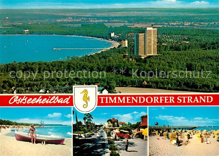 Timmendorfer Strand Strand Promenade Kueste Fliegeraufnahme