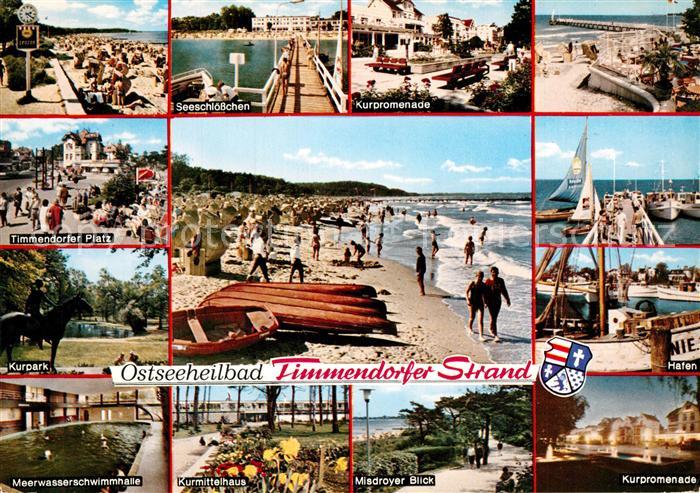 Timmendorfer Strand Seeschloesschen Kurpromenade Platz Kurpark Hallenbad Kurmitt