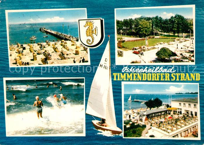 Timmendorfer Strand Strand Promenade Gaststaette Segelboot