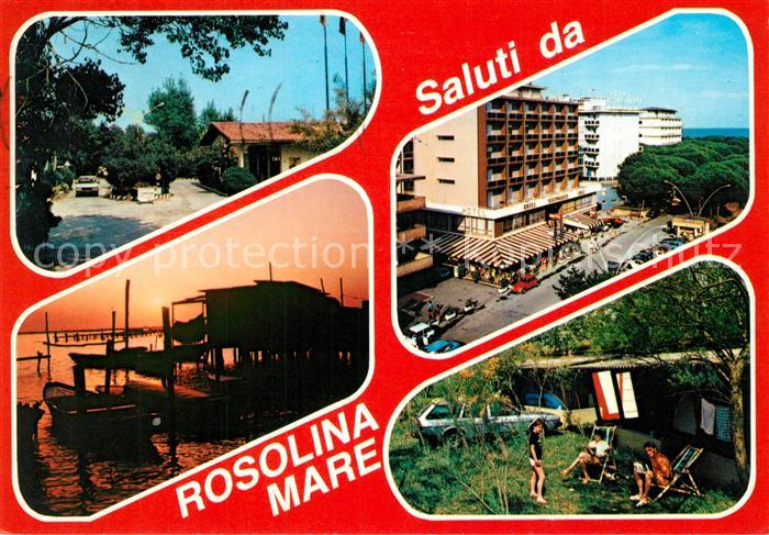 Rosolina Mare Villaggio Turistico Rosapineta Hafen Sonnenuntergang