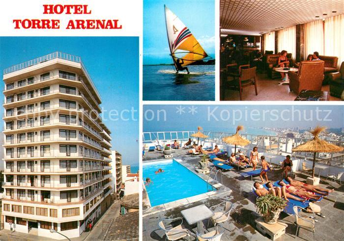 El Arenal Mallorca Hotel Torre Arenal Swimming Pool Windsurfen