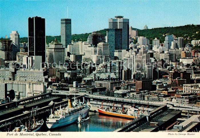 Montreal Quebec Port de mer sur le St Laurent Skyline downtown