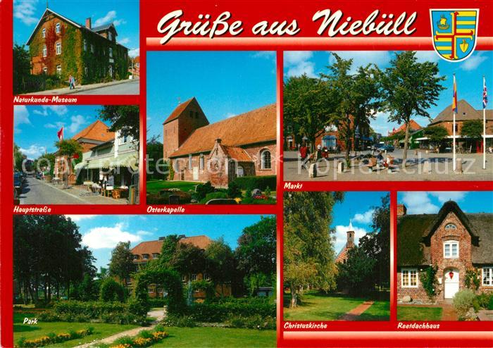 Niebuell Naturkunde Museum Hauptstrasse Kapelle Markt Christuskirche Reetdachhau