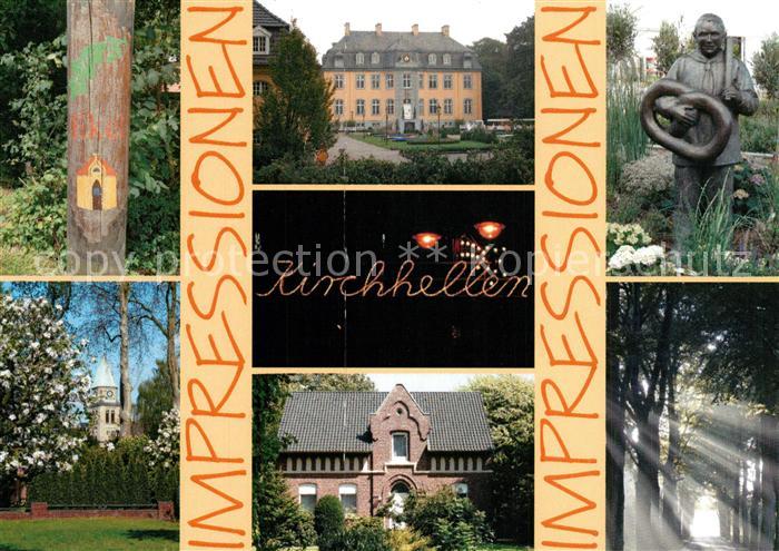 Kirchhellen Bottrop Impressionen der Stadt Schloss Denkmal Statue