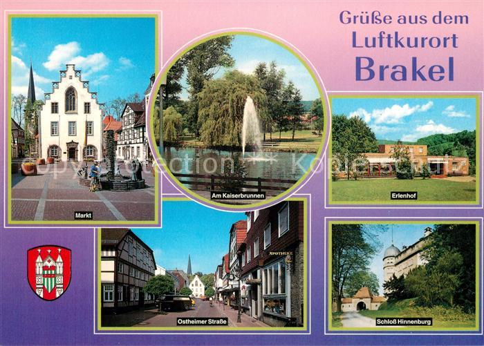 Brakel Westfalen Markt Kaiserbrunnen Fontaene Erlenhof Schloss Hinnenburg Osthei
