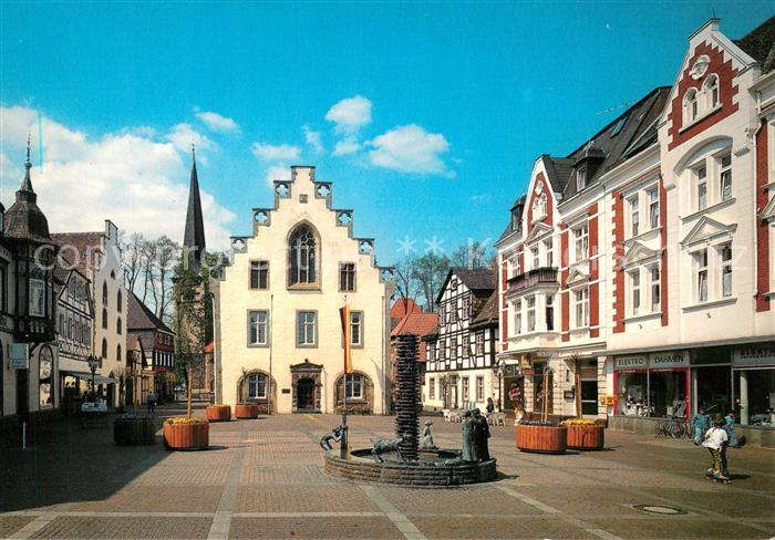 Brakel Westfalen Marktplatz Brunnen