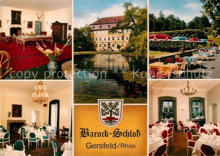 Gersfeld Rhoen Restaurant Cafe Barockschloss Teich