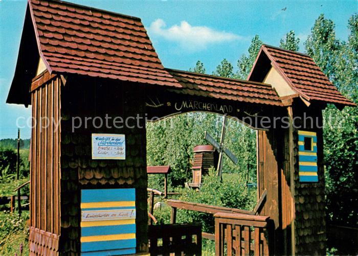 Merkenfritz Freizeitpark Maerchenland Minigolf Kinderspielplatz Eingang