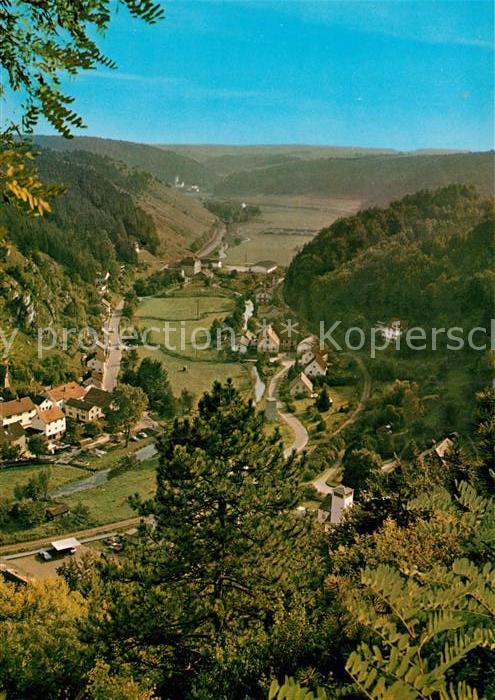 Riedenburg Altmuehltal Panorama Blick ins Schambachtal