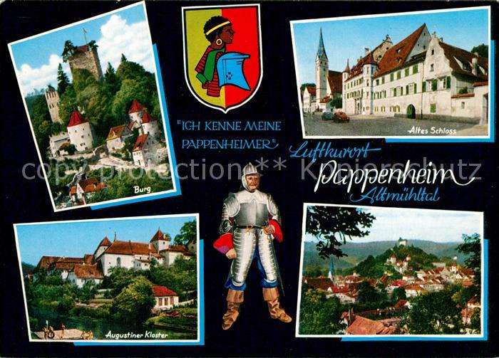 Pappenheim Mittelfranken Burg Altes Schloss Augustiner Kloster Stadtpanorama Rit