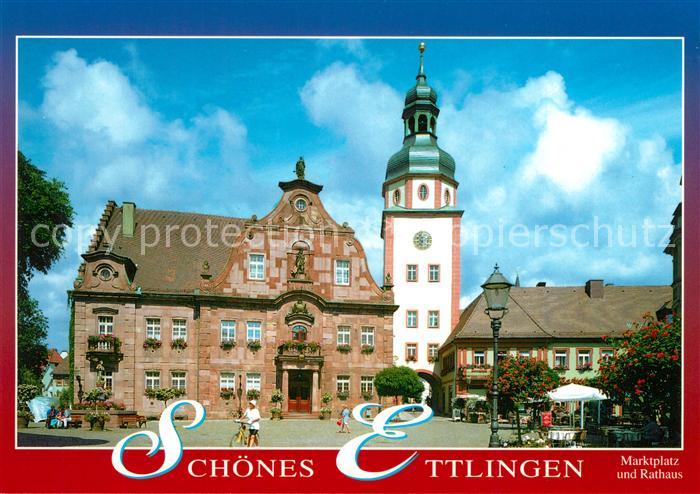 Ettlingen Rathaus Turm Marktplatz
