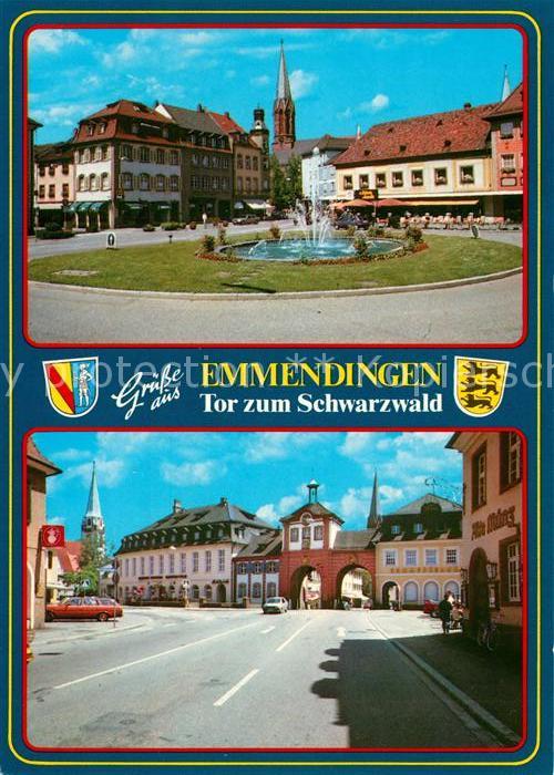 Emmendingen Marktplatz Stadttor Tor zu Schwarzwald und Kaiserstuhl