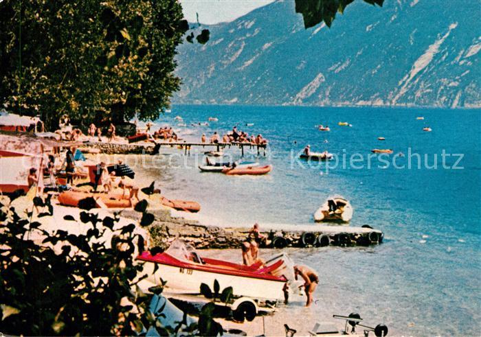 Limone sul Garda Campeggio Garda Campingplatz Gardasee Badestrand