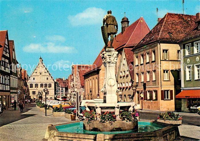Weissenburg Bayern Luitpoldstrasse Brunnen