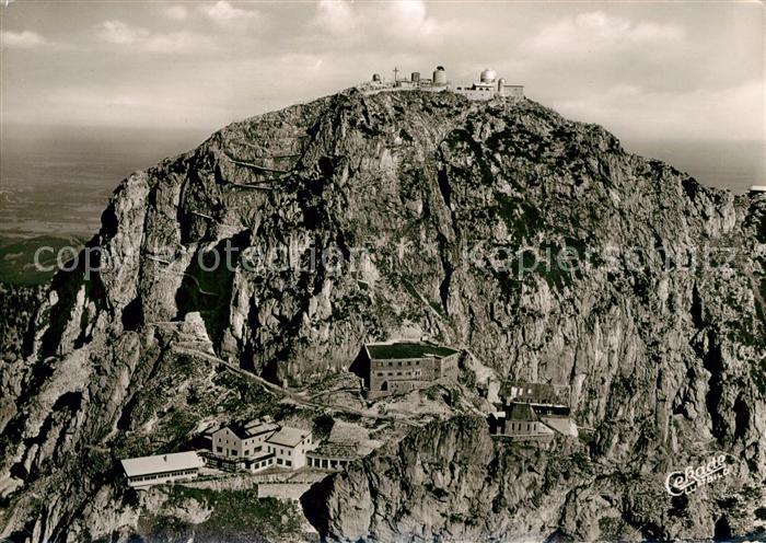 Wendelstein Berg Observatorium Berghotel Sender Gebirgspanorama Fliegeraufnahme