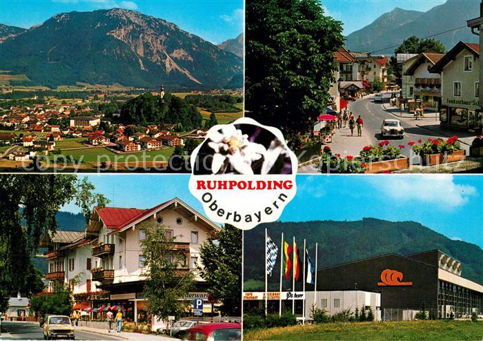 Ruhpolding Panorama Bayerische Alpen Hauptstrasse Schwimmhalle