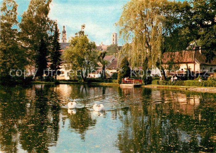 Sulzbach-Rosenberg partie am Stadtweiher Schwaene