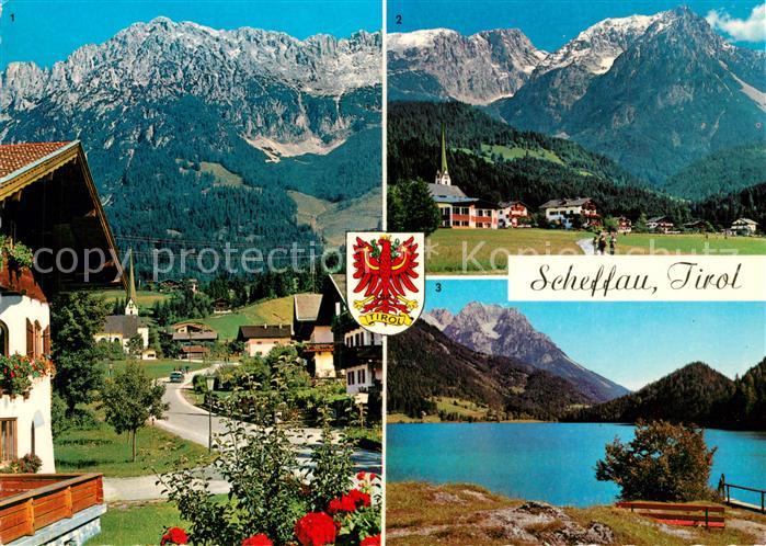 Scheffau Wilden Kaiser Hauptstrasse Blick zum Kaisergebirge Hintersteinersee