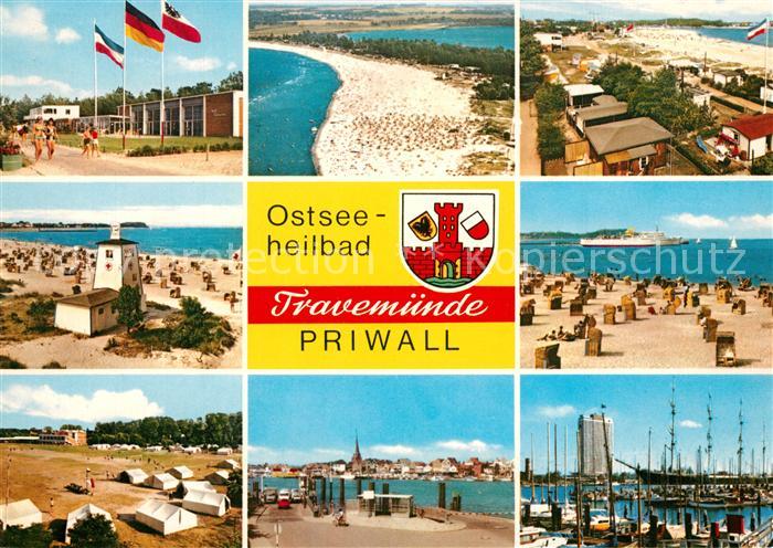 Priwall Travemuende Strand Zeltlager Yachthafen Bungalows Promenade