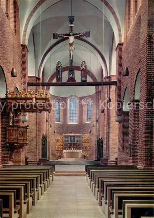 Ratzeburg Dom Mittelschiff mit Chor Inselstadt Naturpark Lauenburgische Seen