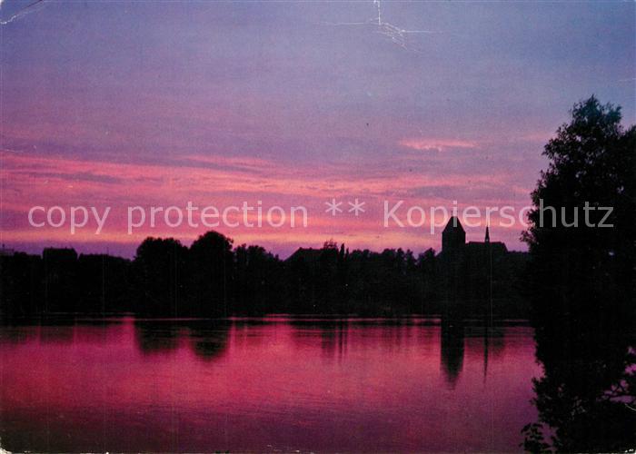 Ratzeburg Abendstimmung am Ratzeburger Domsee Inselstadt Naturpark Lauenburgisch