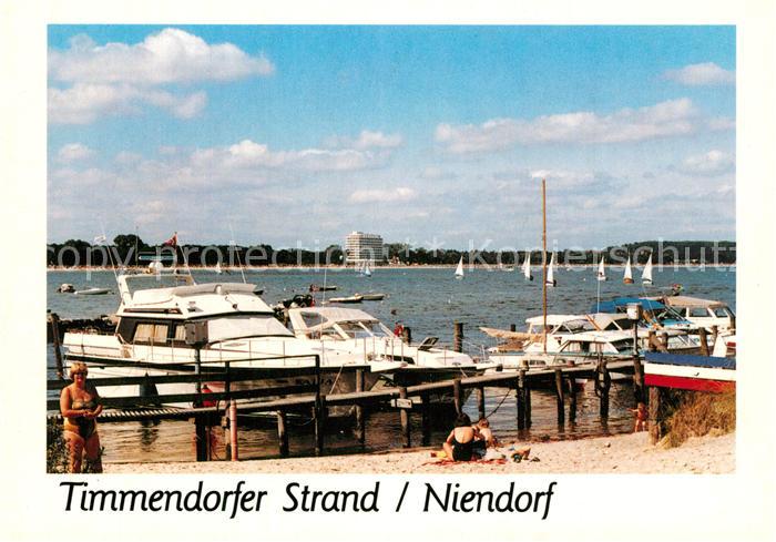 Niendorf Ostseebad Blick vom Niendorfer Seglerhafen auf Timmendorfer Strand