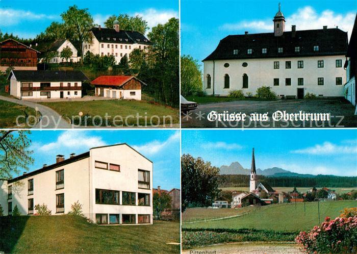 Oberbrunn Starnberg Familien Erholungsheim Ortsansicht mit Kirche