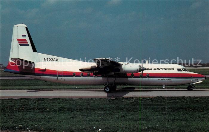 Flugzeuge Zivil United Express Air Wisconsin Fokker F-27 Friendship N502AW