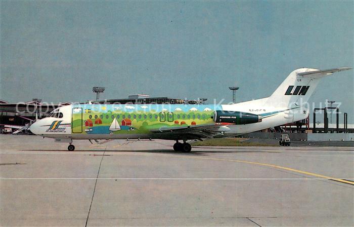 Flugzeuge Zivil Linjeflyg Fokker F28-4000 SE-DGR c/n 11204