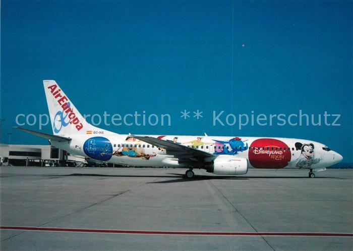 Flugzeuge Zivil Air Europa DisneyLand Resort Paris Boeing 737-883 EC-IXE