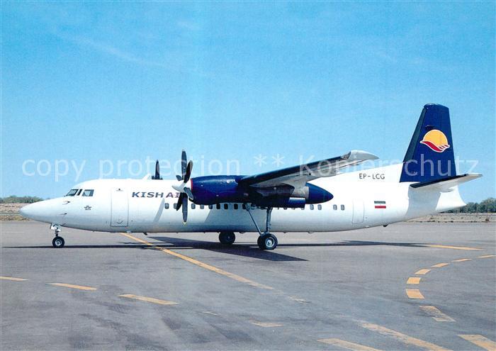 Flugzeuge Zivil Kish Air Fokker 50 EP-LCG c/n 20236