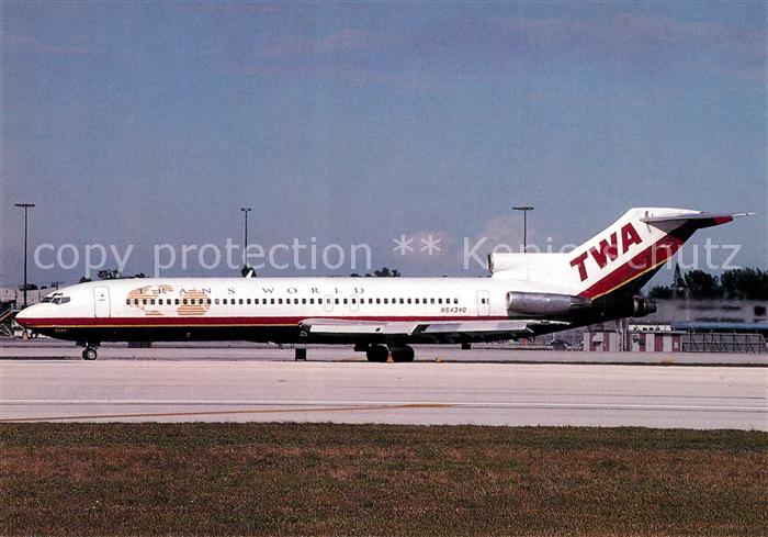 Flugzeuge Zivil TWA Trans World Airlines Boeing 727-231