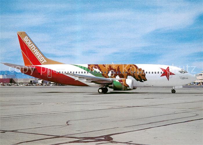 Flugzeuge Zivil Southwest Airlines Bear Colours Boeing B-737-3H4 N609SW c/n 2792