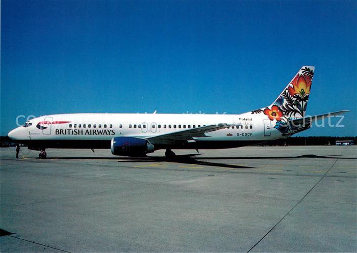 Flugzeuge Zivil British Airways Cockerel of Lowicz Colours Boeing B-737-400 G-DO