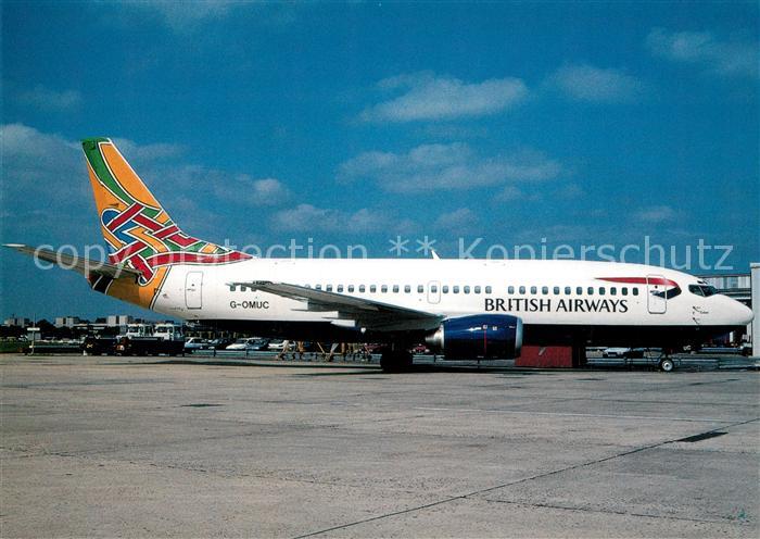 Flugzeuge Zivil British Airways Colum Colours Boeing B-737-300 G-OMUC