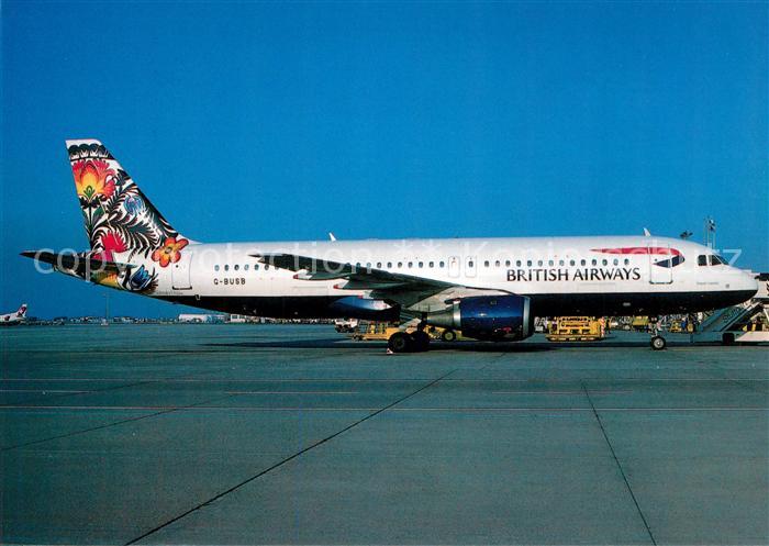 Flugzeuge Zivil British Airways Cockerel of Lowicz c/s Airbus A-320 G-BUSB