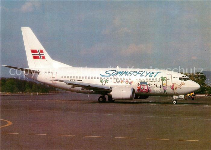 Flugzeuge Zivil Sommerflyet Braathens S.A.F.E. B737-5Q5