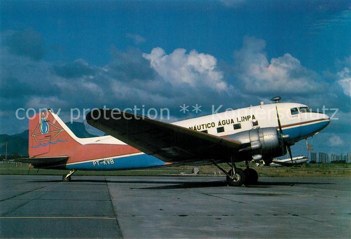 Flugzeuge Zivil Clube Nautico Agua Limpa Brazil DC-3 C-47A PT-KVB