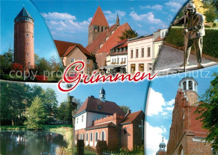 Grimmen Runder Turm Kirche Schwanenteich Kapelle