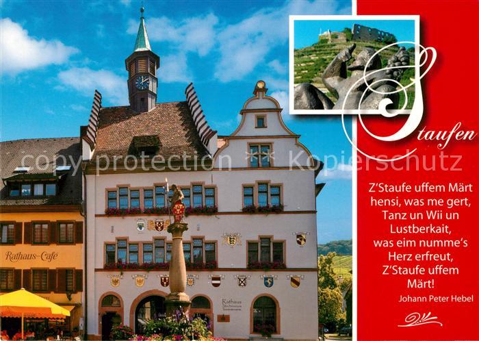 Staufen Breisgau Rathaus Cafe Rathaus Burgruine