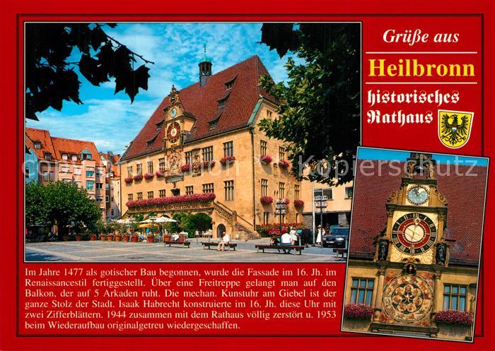 Heilbronn Neckar Rathaus Uhrturm