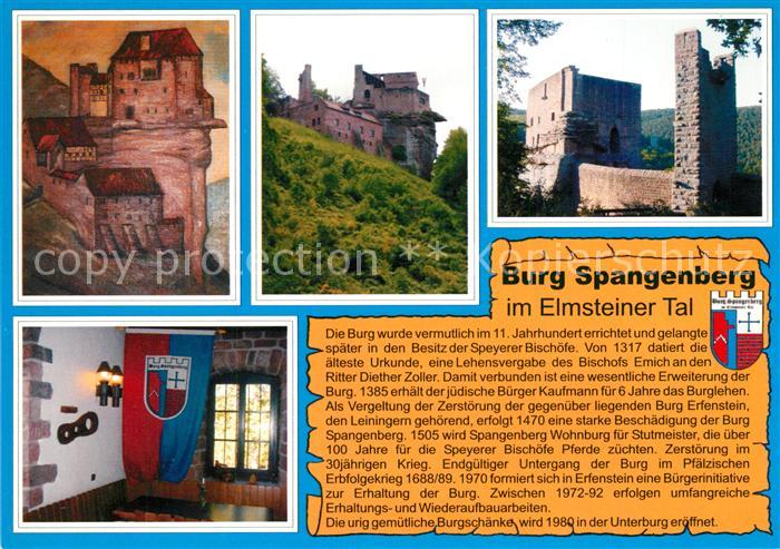 Spangenberg Hessen Burg Spangenberg Histor Bild Ansicht aus dem Tal Oberburg mit