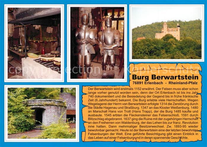 Erlenbach Bad Bergzabern Burgkueche Ritterruestungen Burgansicht Rondell