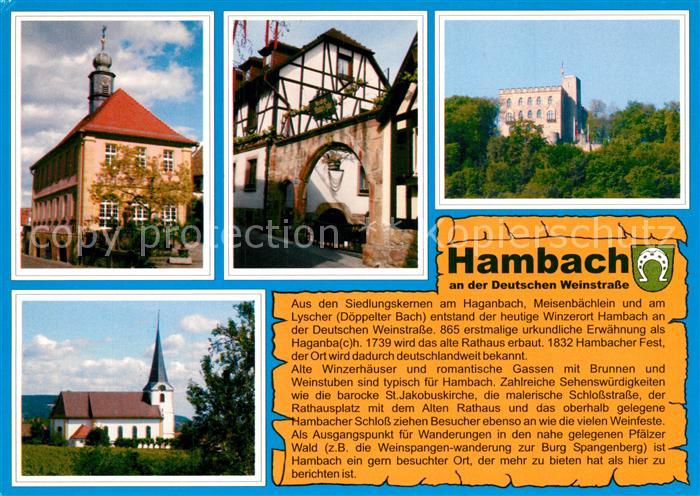 Hambach Neustadt Altes Rathaus Winzerhaus Torbogen Hambacher Schloss Kath Kirche